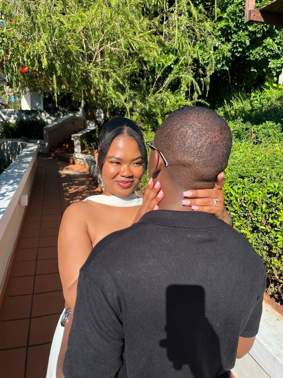 Chukwuma and Ellen sharing a joyful embrace